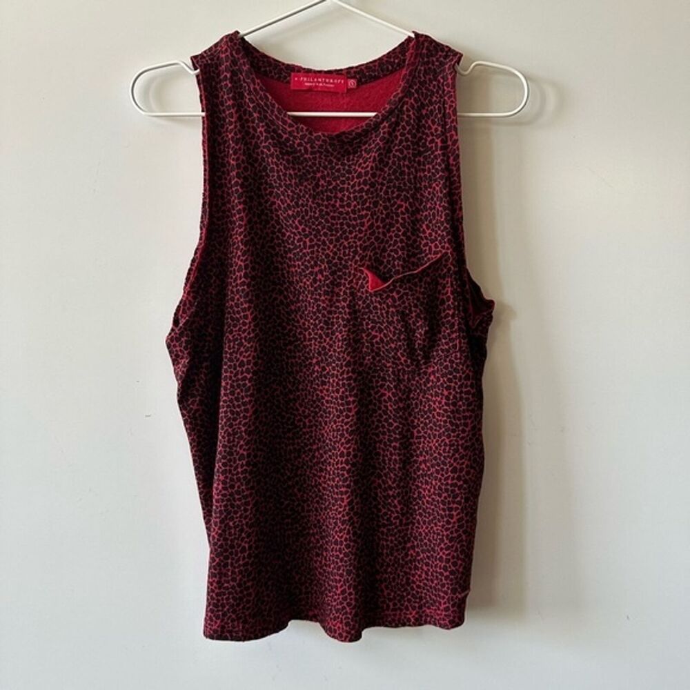 n:Philanthropy Noir Red Cheetah Tank size Small